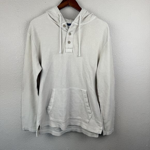 Men’s American Eagle Pullover Hoodie Sweater Size S Pocket Button Knit - Picture 1 of 7